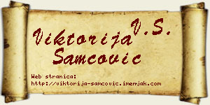 Viktorija Samčović vizit kartica